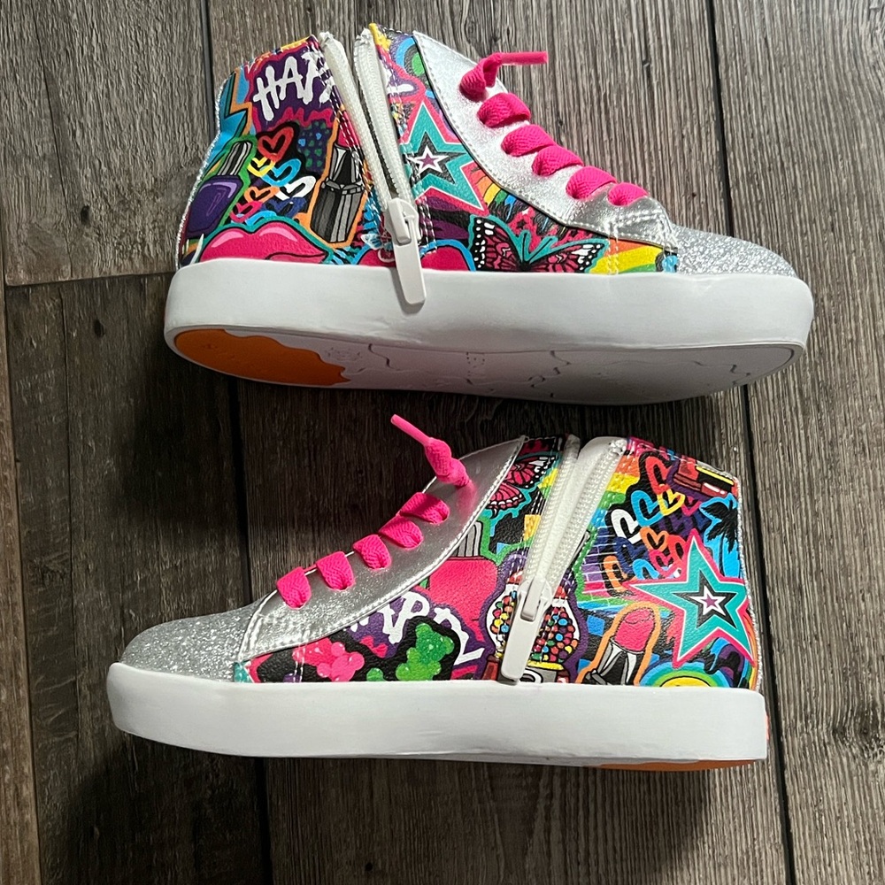 New! Stylechild x KicksBySammy Girls Colorful High-Top Sneakers